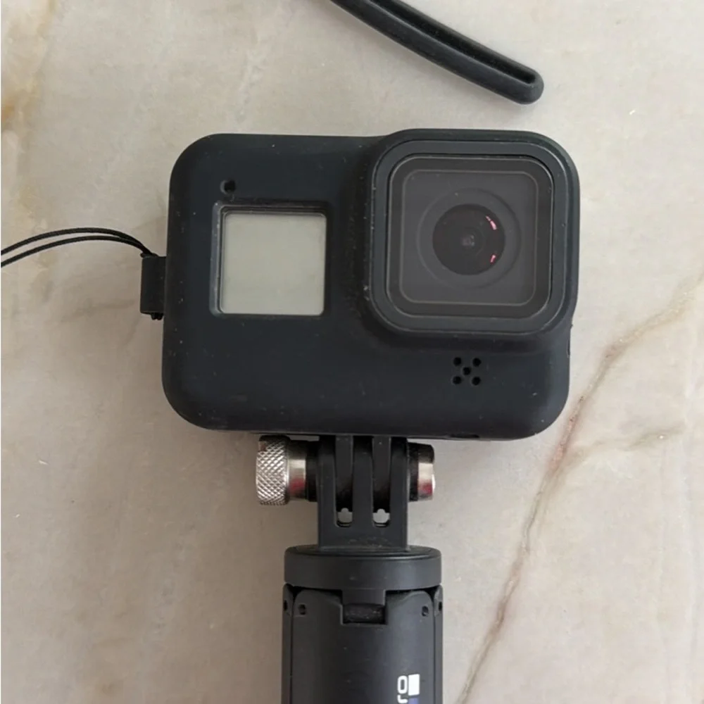 GoPro Hero 8 Black with tripod